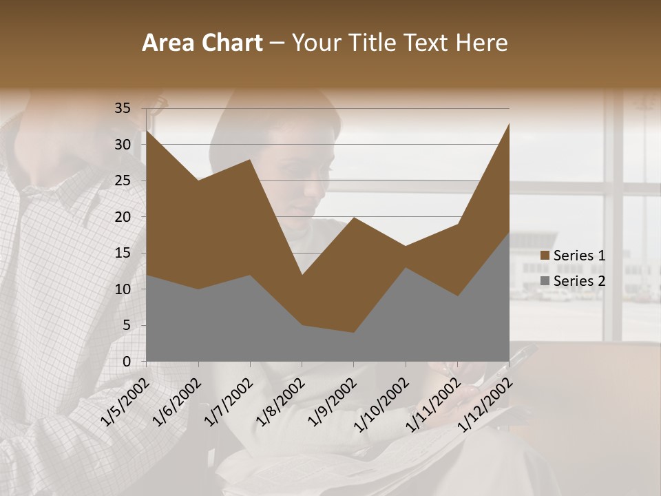 Business Matureman Wallmurals PowerPoint Template