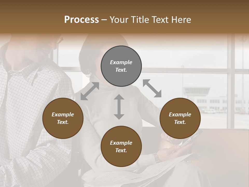 Business Matureman Wallmurals PowerPoint Template