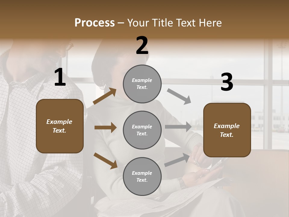 Business Matureman Wallmurals PowerPoint Template
