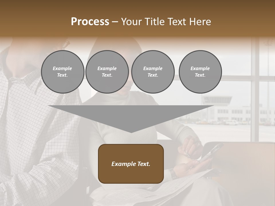 Business Matureman Wallmurals PowerPoint Template