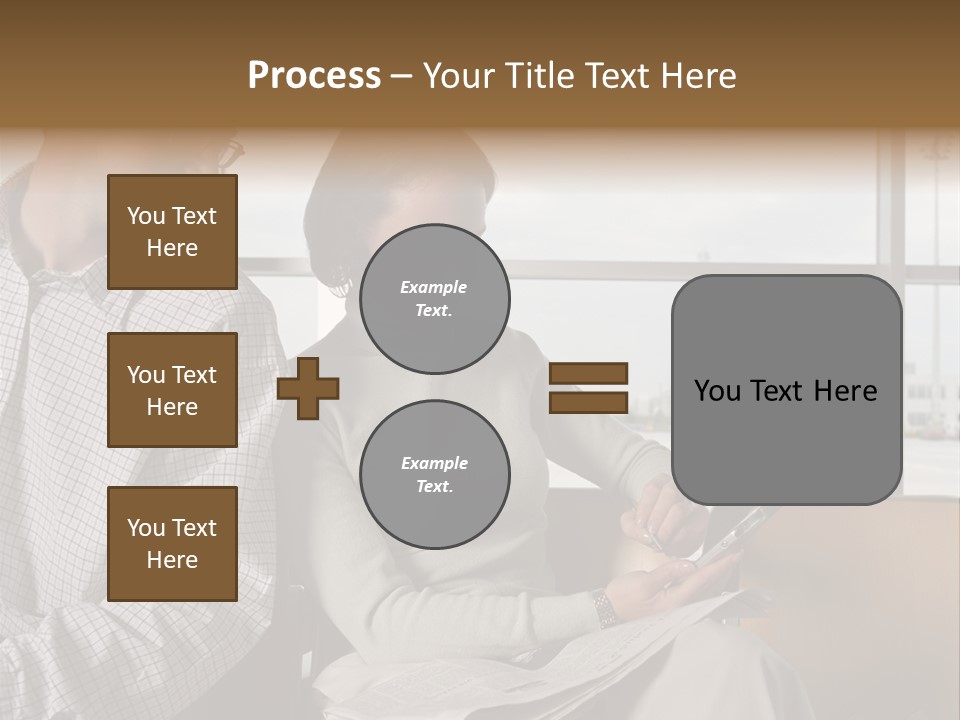 Business Matureman Wallmurals PowerPoint Template