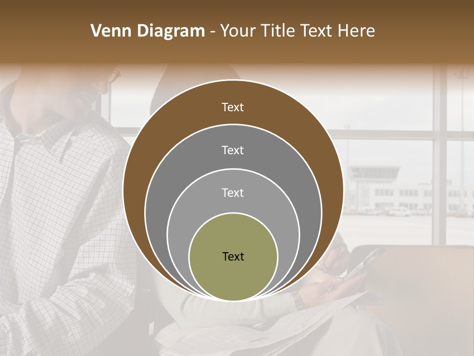 Business Matureman Wallmurals PowerPoint Template