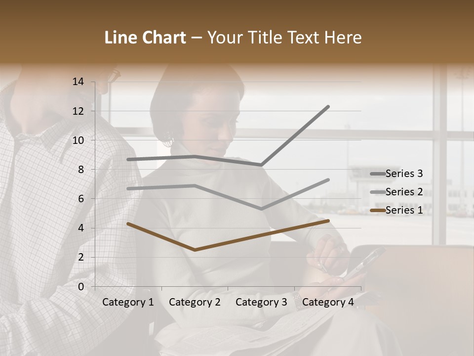 Business Matureman Wallmurals PowerPoint Template