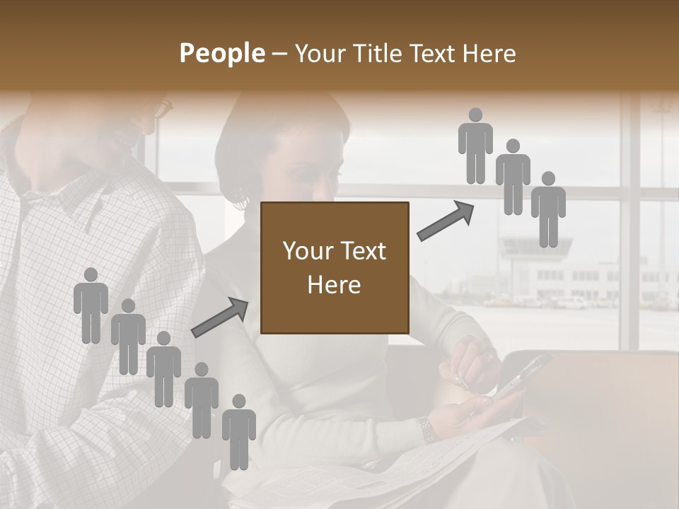 Business Matureman Wallmurals PowerPoint Template