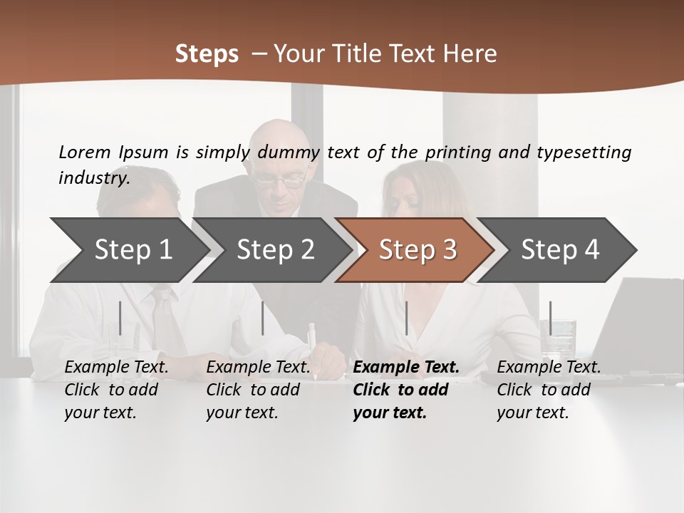 Businessclass Midman Laptopcomputer PowerPoint Template