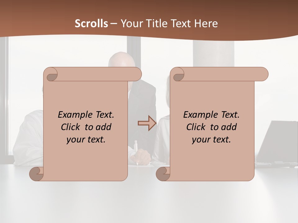 Businessclass Midman Laptopcomputer PowerPoint Template