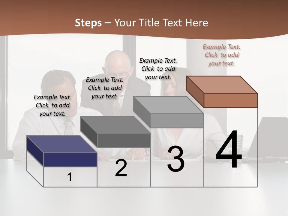 Businessclass Midman Laptopcomputer PowerPoint Template