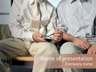 Adult Businessman Ages PowerPoint Template