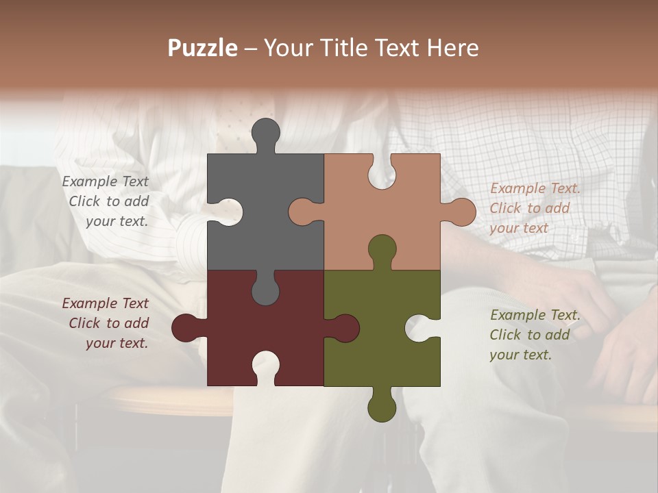 Adult Businessman Ages PowerPoint Template