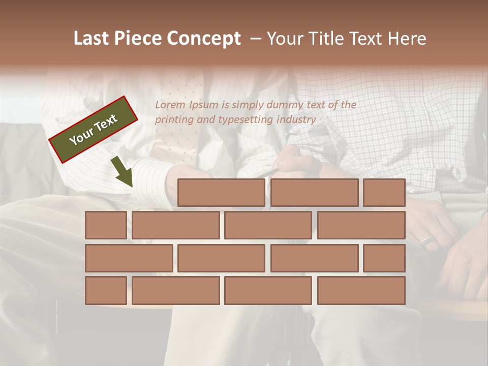 Adult Businessman Ages PowerPoint Template