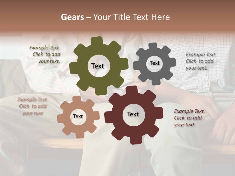 Adult Businessman Ages PowerPoint Template