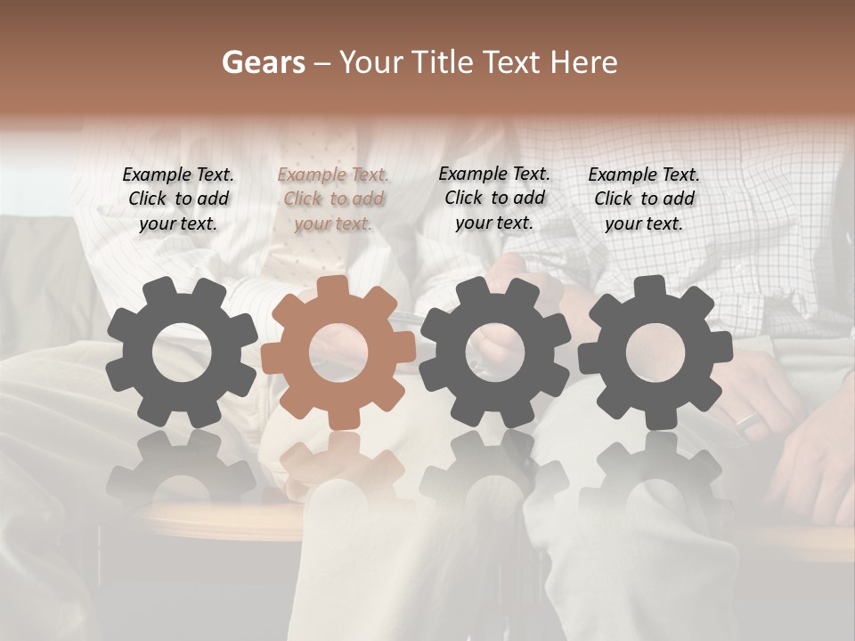 Adult Businessman Ages PowerPoint Template