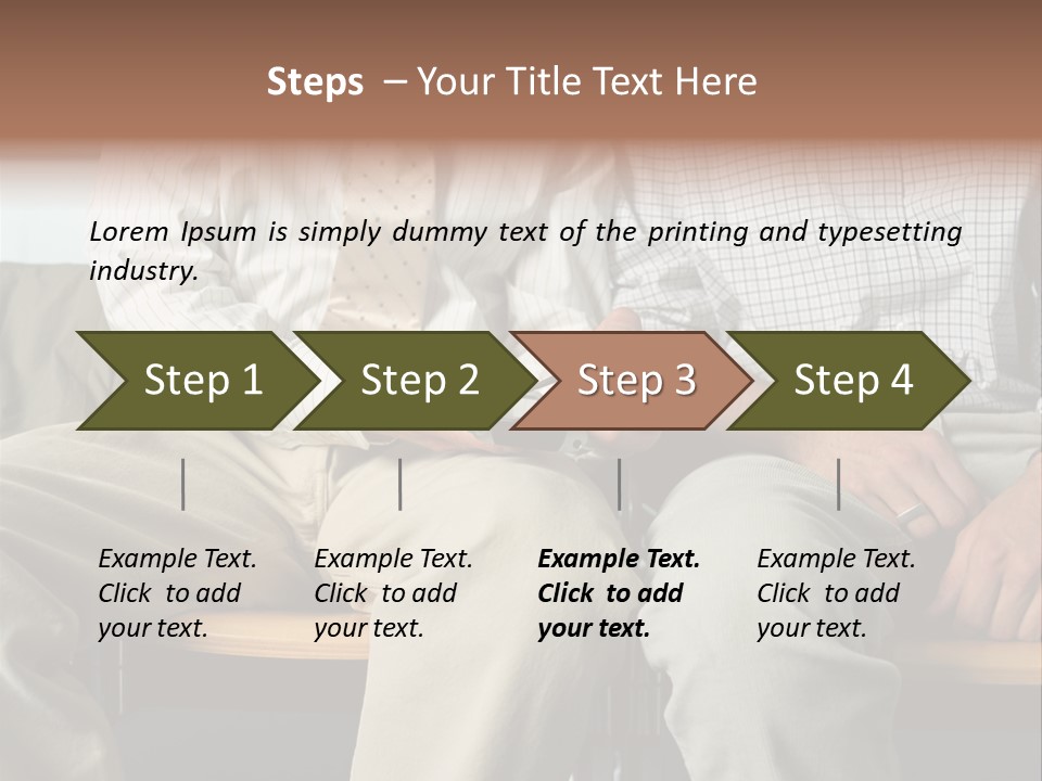 Adult Businessman Ages PowerPoint Template