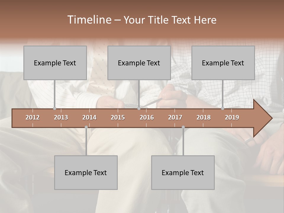 Adult Businessman Ages PowerPoint Template