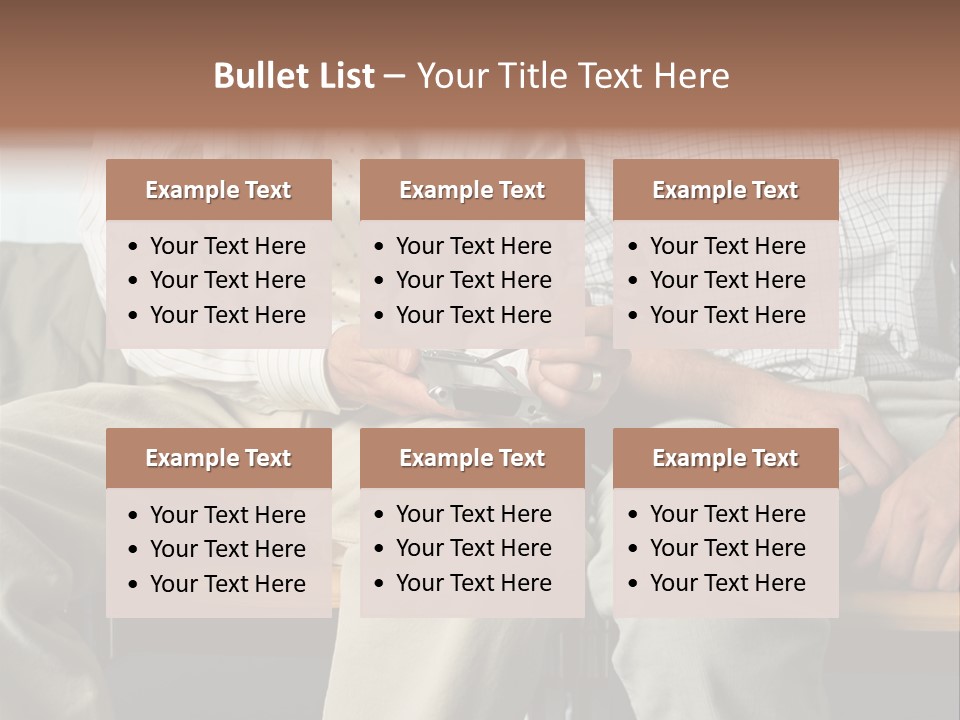 Adult Businessman Ages PowerPoint Template