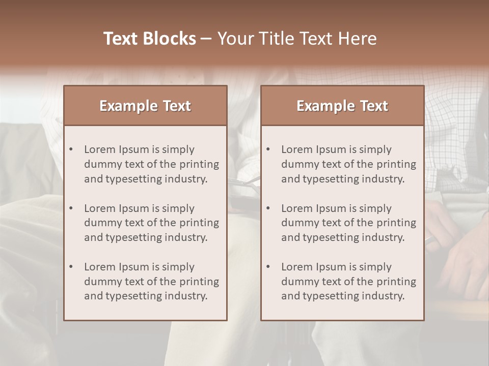 Adult Businessman Ages PowerPoint Template