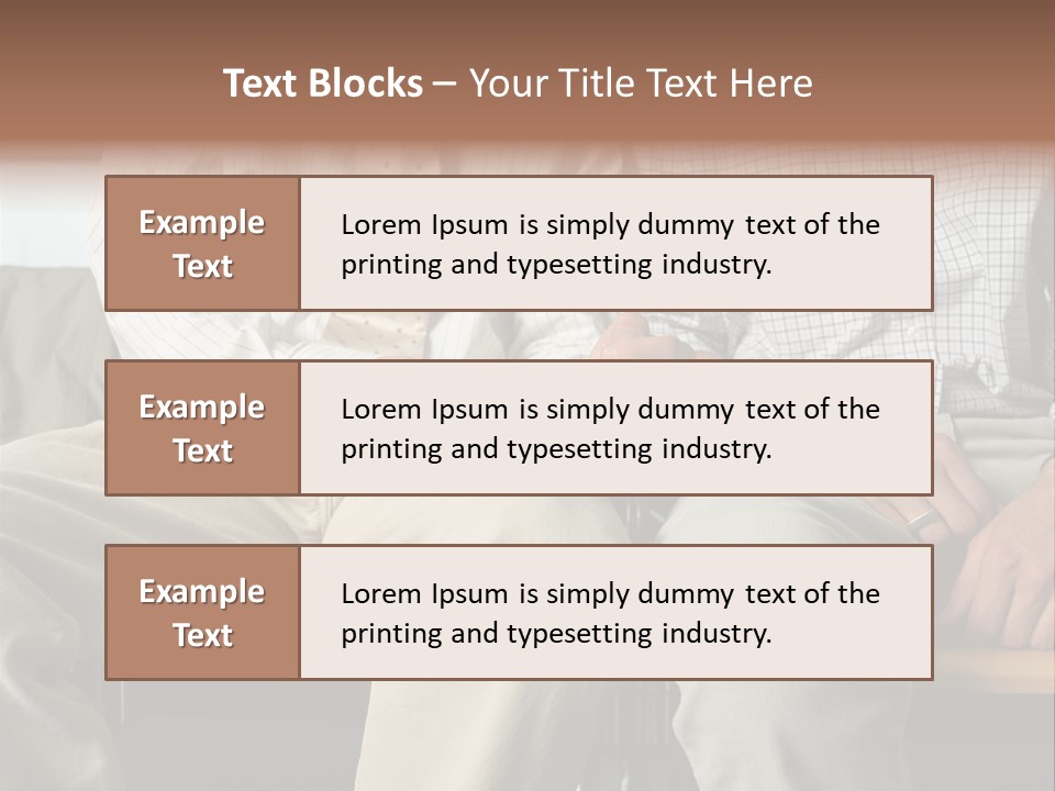 Adult Businessman Ages PowerPoint Template