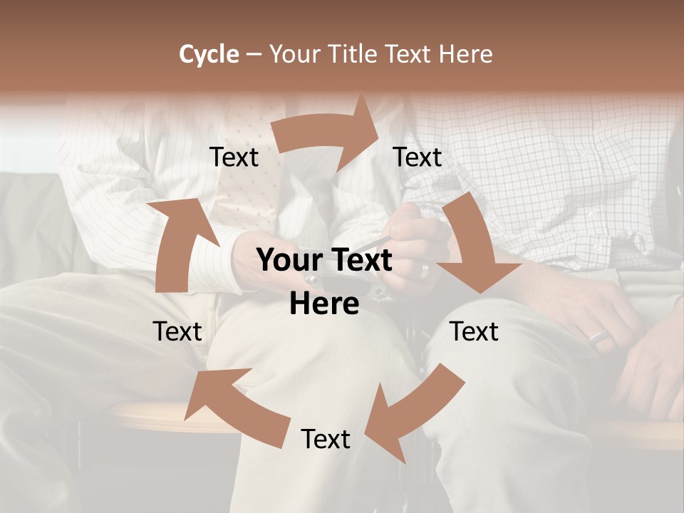 Adult Businessman Ages PowerPoint Template