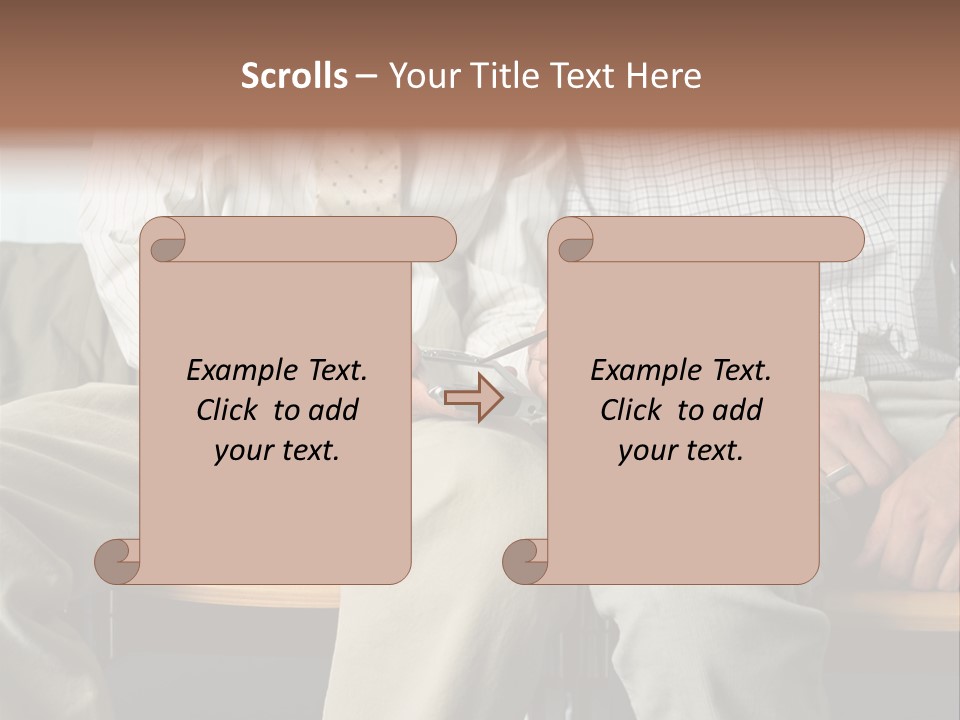 Adult Businessman Ages PowerPoint Template