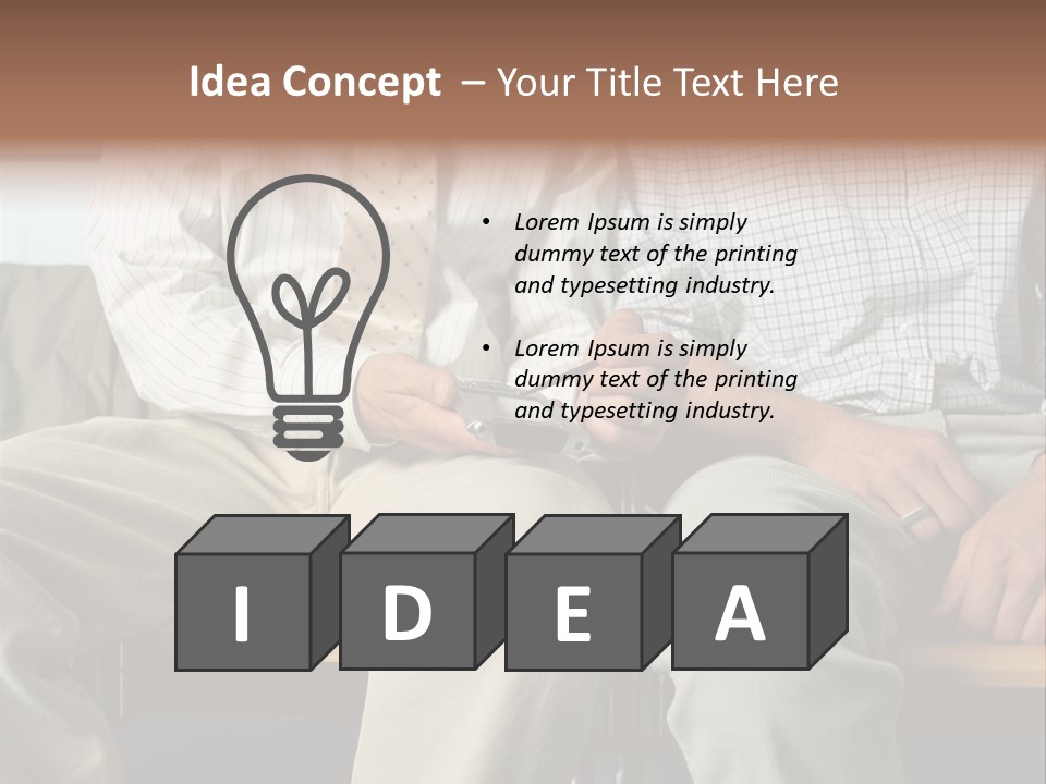 Adult Businessman Ages PowerPoint Template