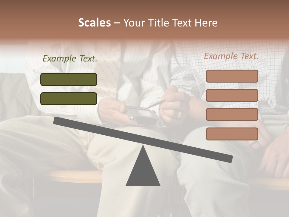 Adult Businessman Ages PowerPoint Template