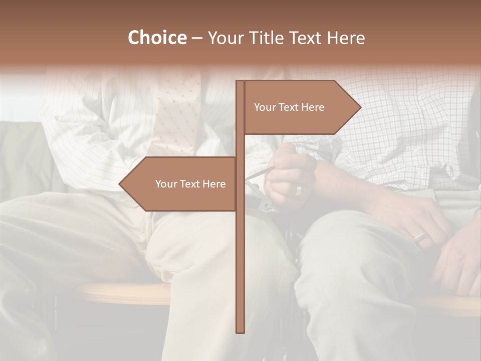 Adult Businessman Ages PowerPoint Template