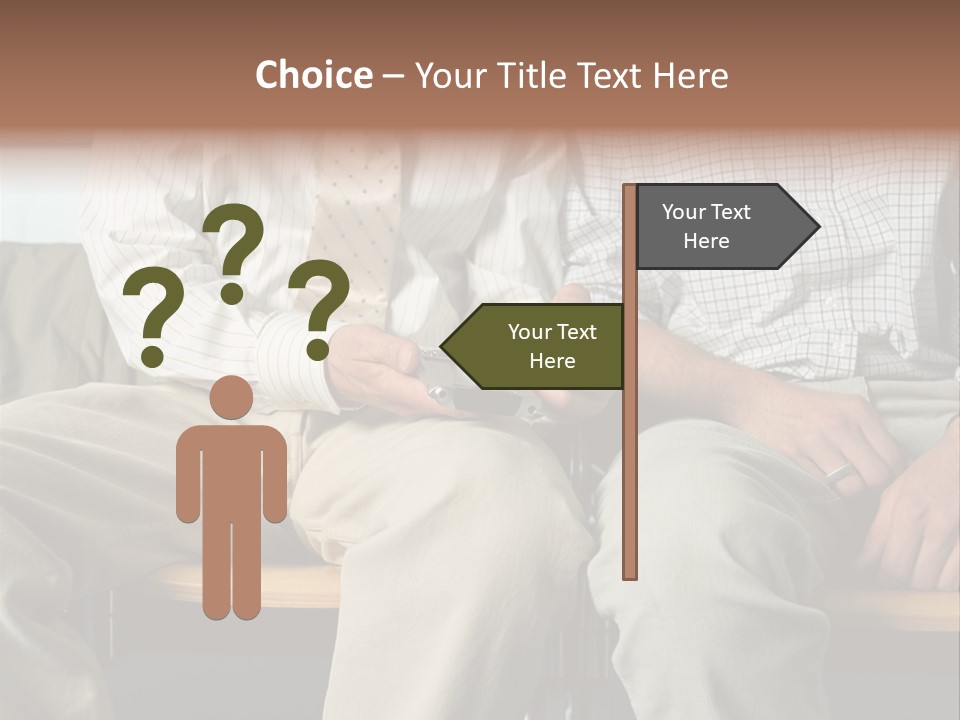 Adult Businessman Ages PowerPoint Template