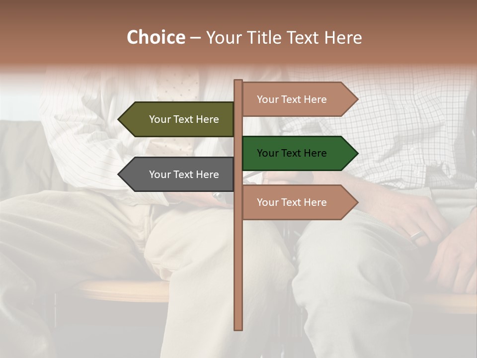 Adult Businessman Ages PowerPoint Template