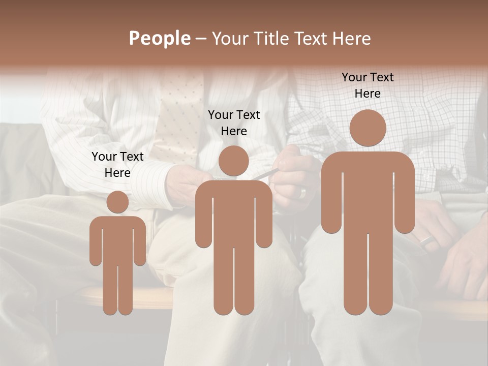 Adult Businessman Ages PowerPoint Template