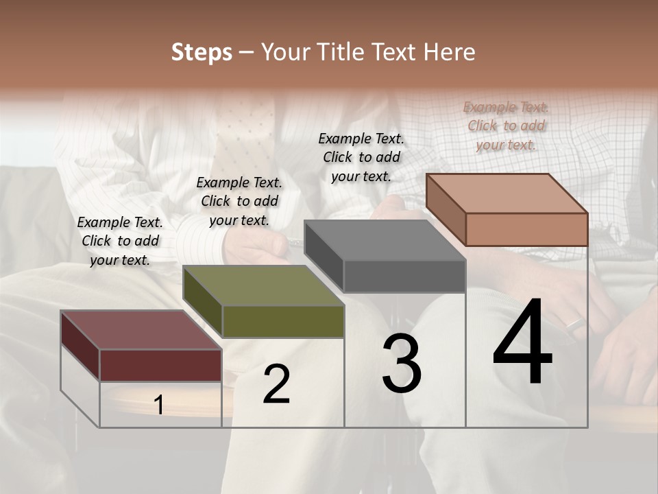 Adult Businessman Ages PowerPoint Template