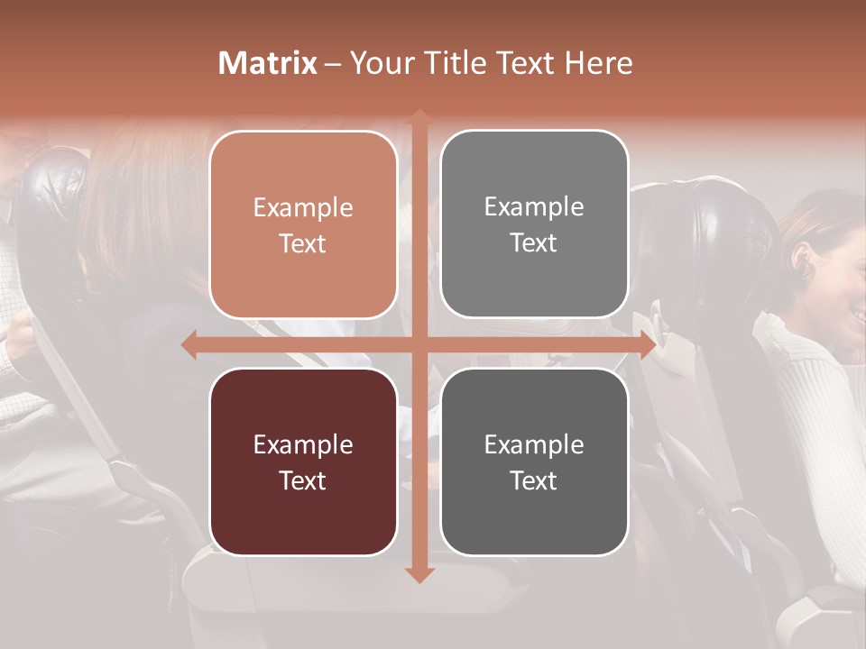 Woman Posters Businesspeople PowerPoint Template