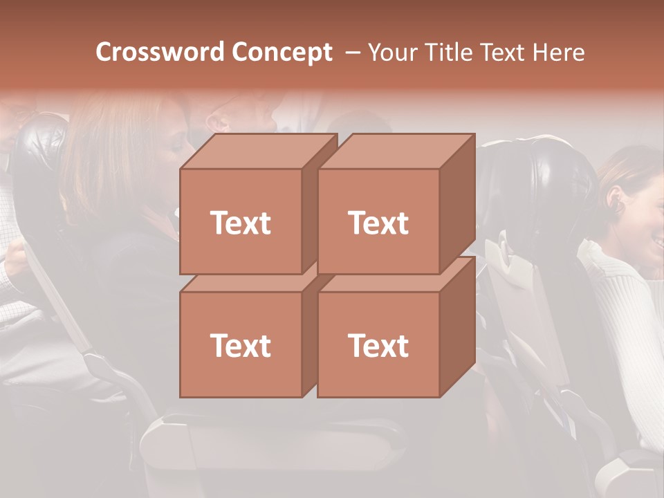 Woman Posters Businesspeople PowerPoint Template