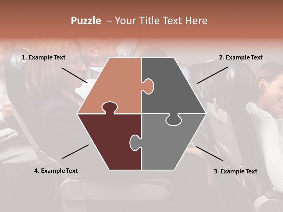 Woman Posters Businesspeople PowerPoint Template