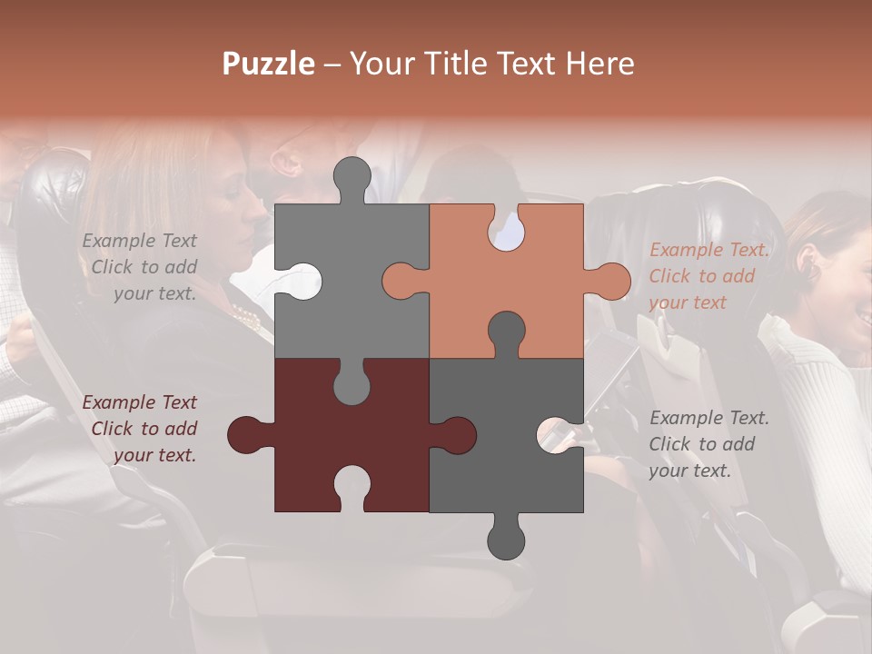 Woman Posters Businesspeople PowerPoint Template