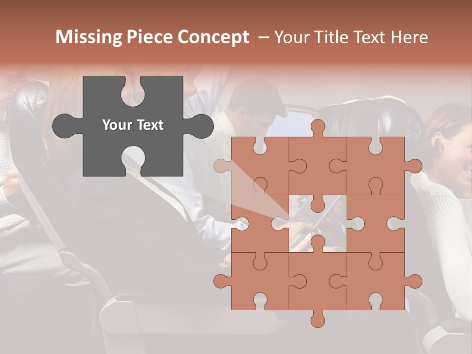 Woman Posters Businesspeople PowerPoint Template