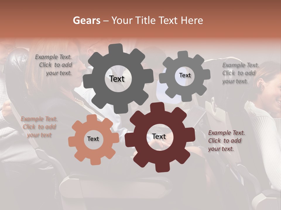 Woman Posters Businesspeople PowerPoint Template