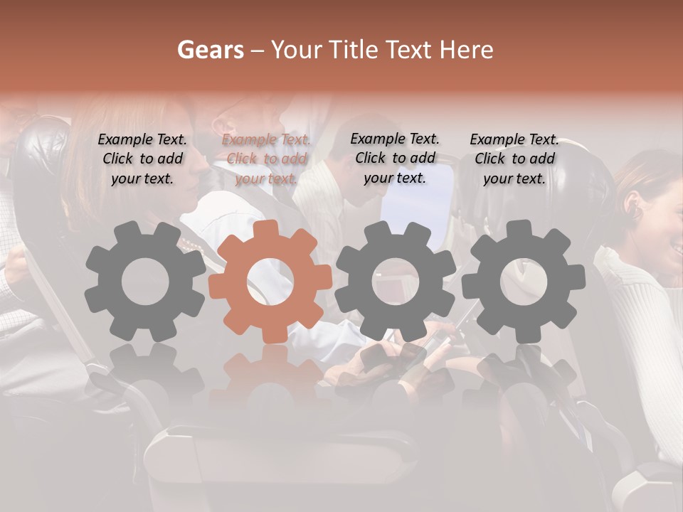 Woman Posters Businesspeople PowerPoint Template