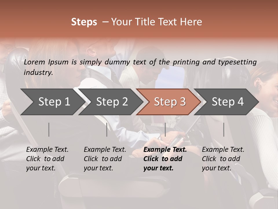 Woman Posters Businesspeople PowerPoint Template