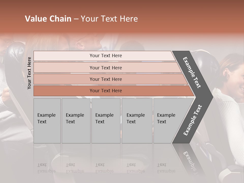 Woman Posters Businesspeople PowerPoint Template