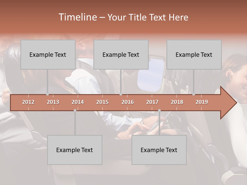 Woman Posters Businesspeople PowerPoint Template