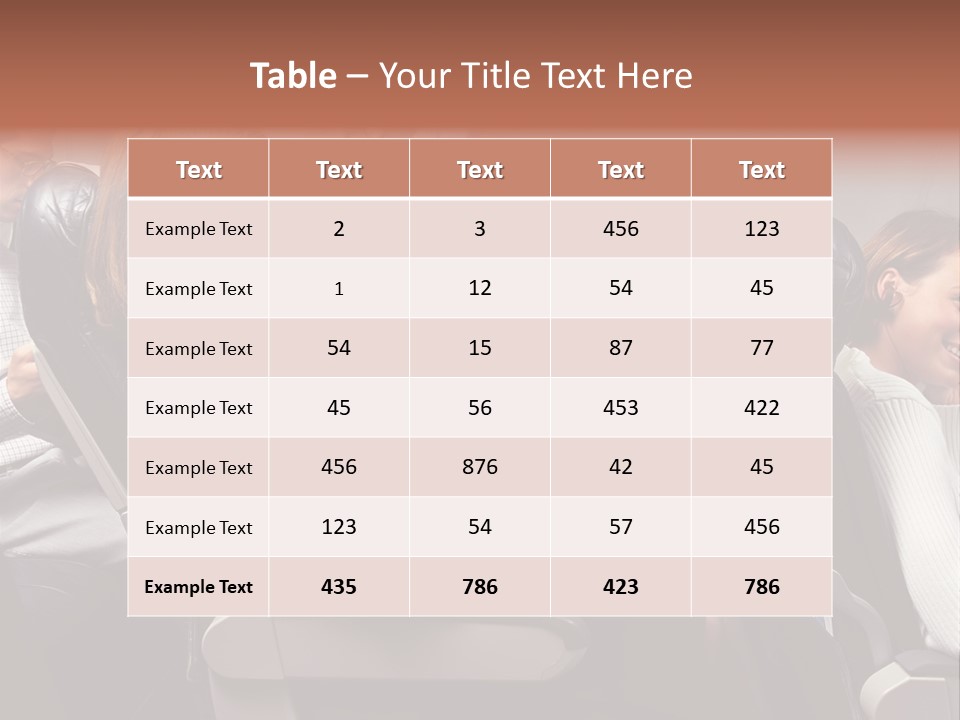 Woman Posters Businesspeople PowerPoint Template