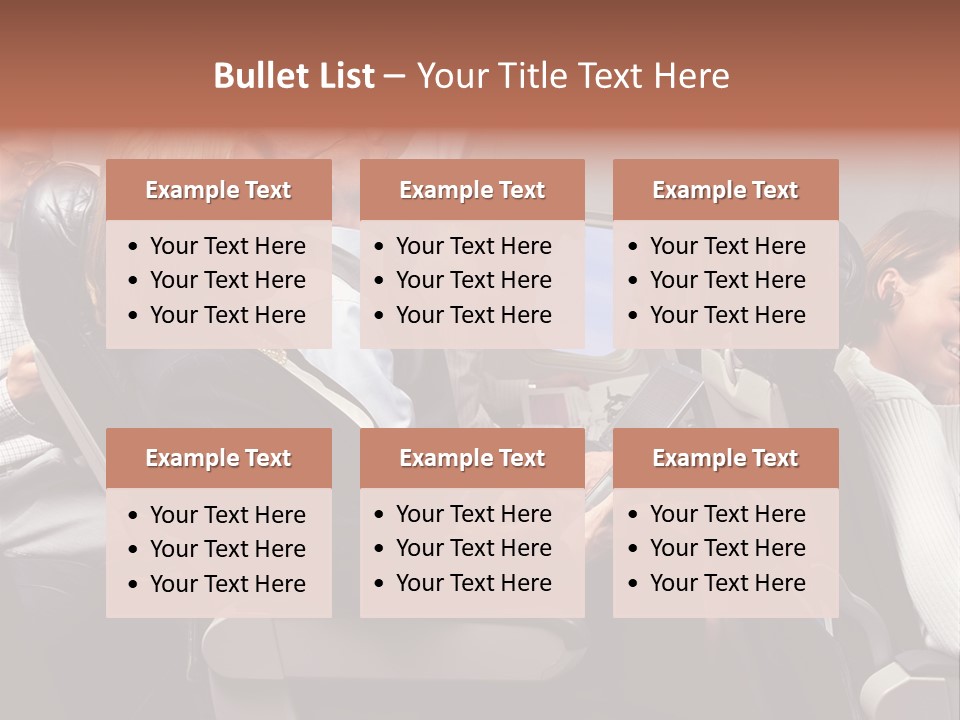 Woman Posters Businesspeople PowerPoint Template