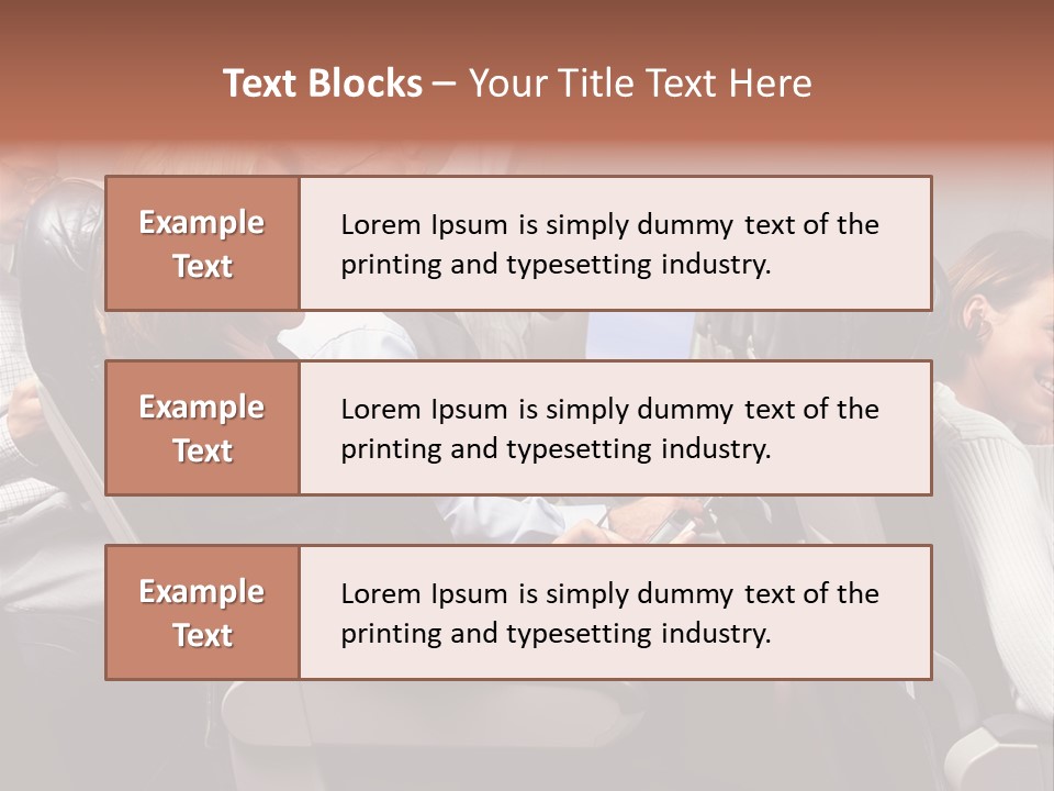 Woman Posters Businesspeople PowerPoint Template
