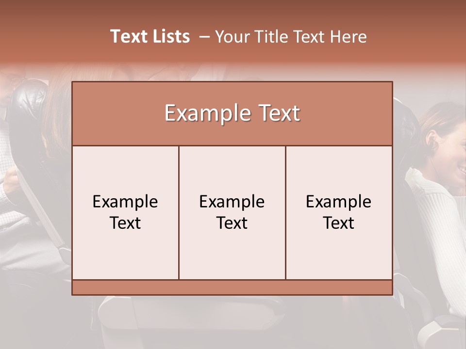 Woman Posters Businesspeople PowerPoint Template