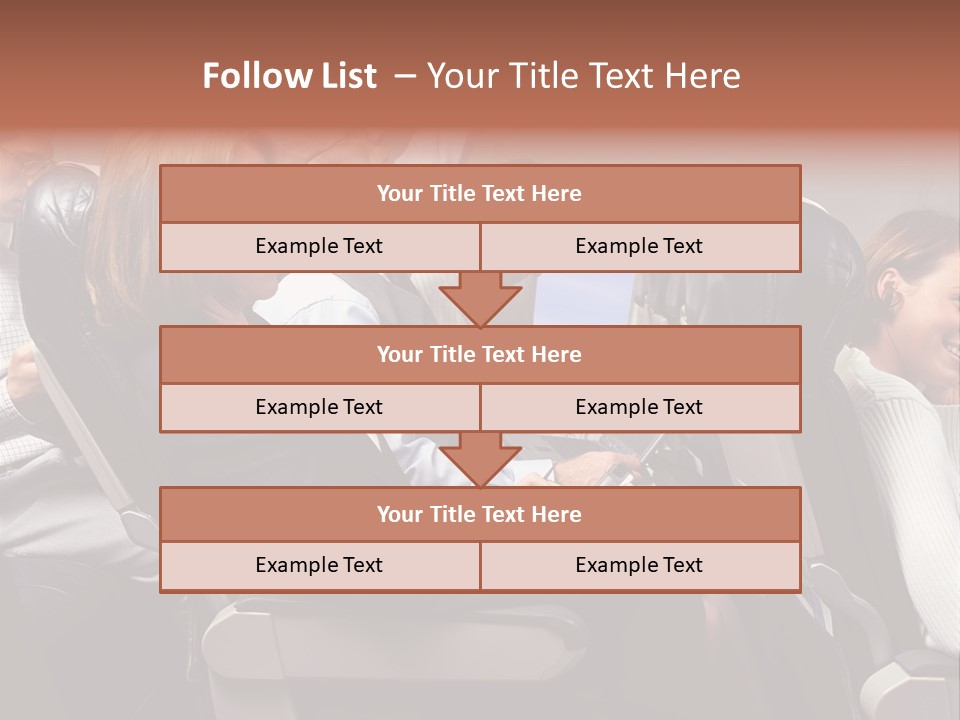 Woman Posters Businesspeople PowerPoint Template