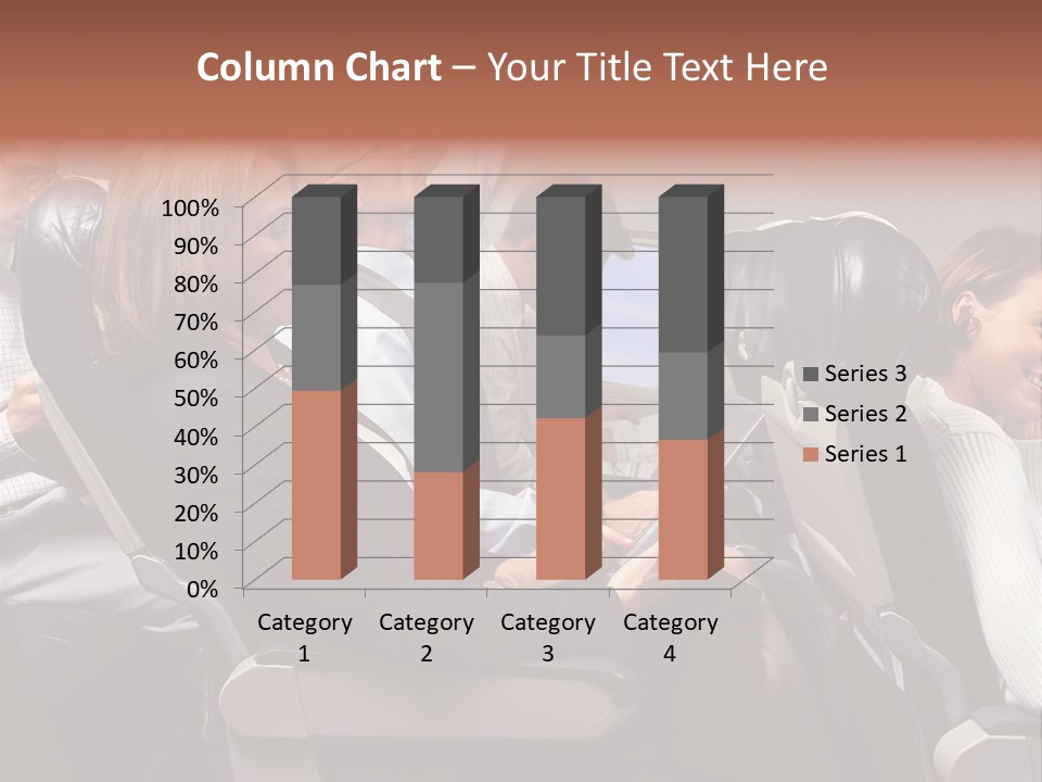 Woman Posters Businesspeople PowerPoint Template
