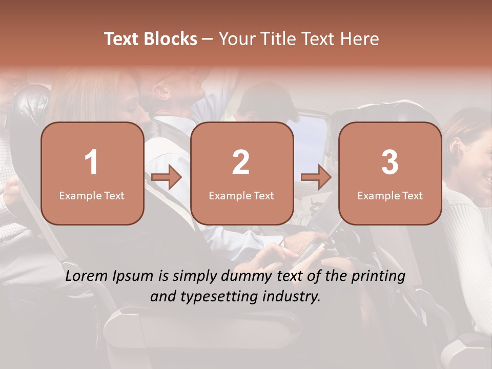 Woman Posters Businesspeople PowerPoint Template