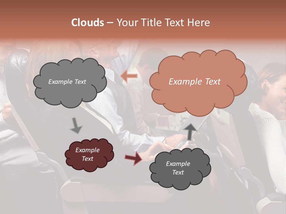 Woman Posters Businesspeople PowerPoint Template