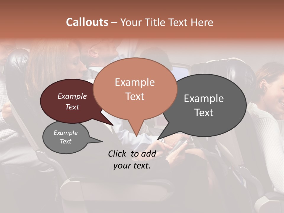 Woman Posters Businesspeople PowerPoint Template