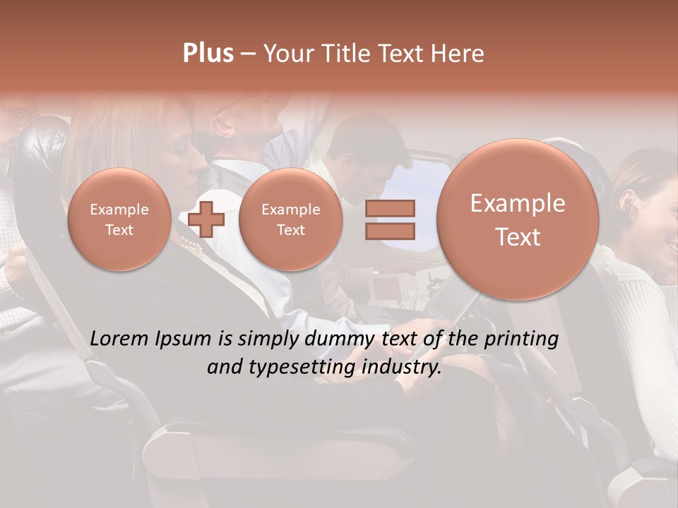 Woman Posters Businesspeople PowerPoint Template